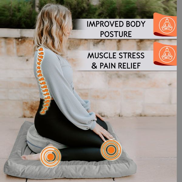 Adjustable Meditation Cushion + Meditation Mat Set - Florensi