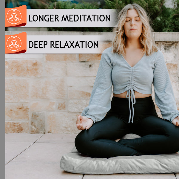 Adjustable Meditation Cushion + Meditation Mat Set - Florensi