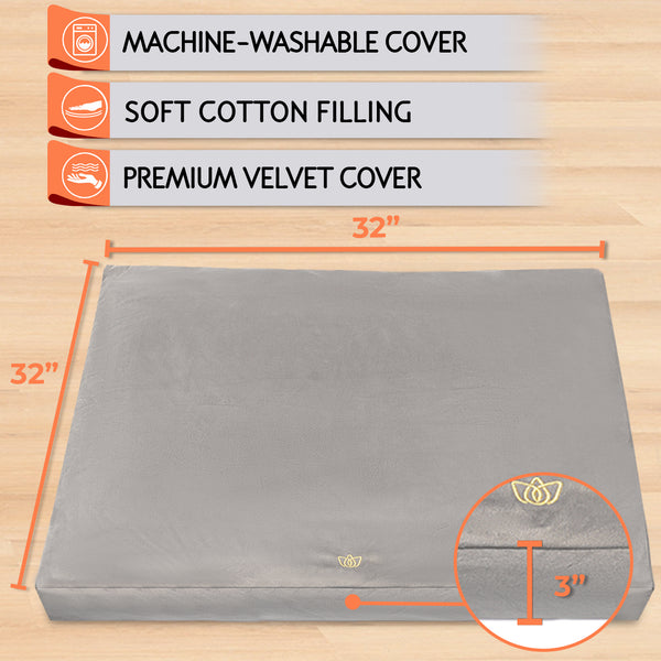 Adjustable Meditation Cushion + Meditation Mat Set - Florensi