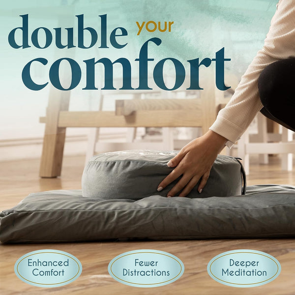 Meditation Cushion & Mat Set