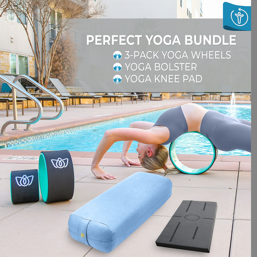 Pack pelota de pilates + mat de yoga + bandas elásticas + manillas + pack  loops bandas - SD MED