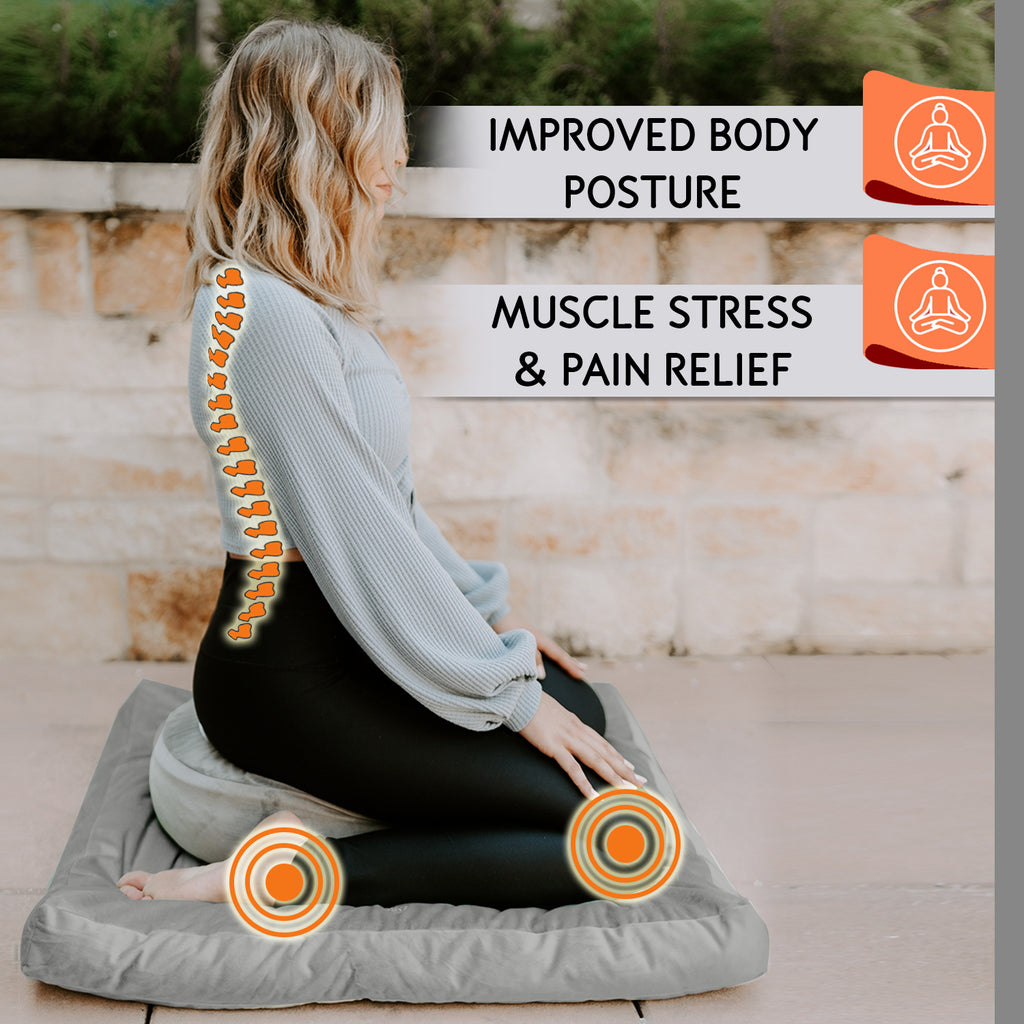 Meditation Cushion & Mat Set