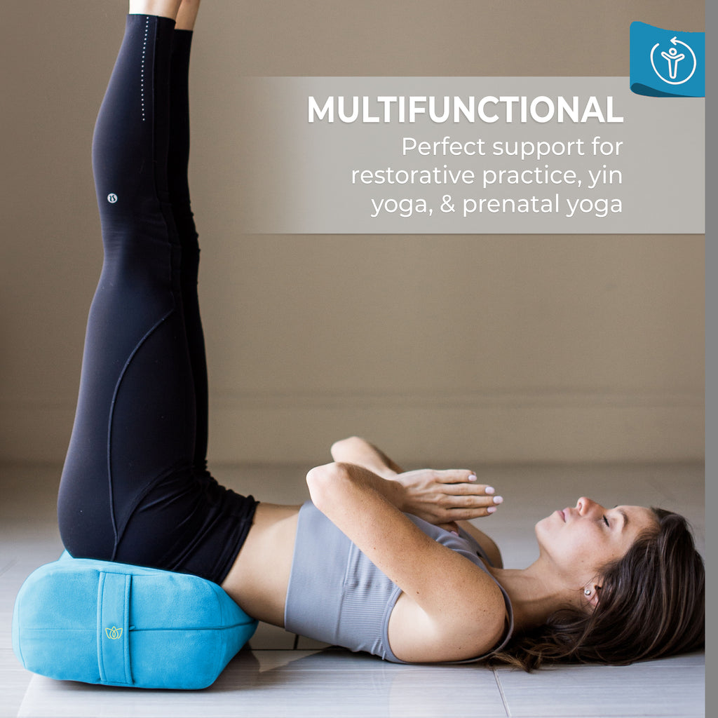 Simian Yoga Bolster Pillow Premium Meditation Bolsters Supportive