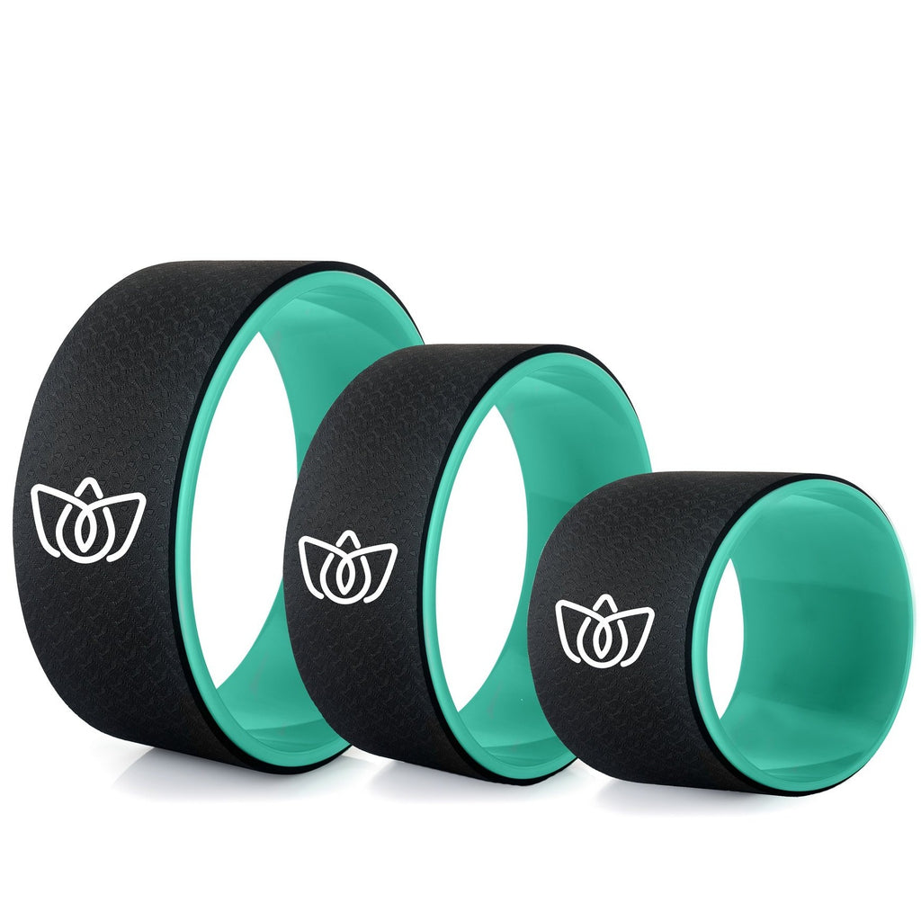 Florensi, Yoga Wheel Set, Large, Medium & Small Circle, Cushioned &  Durable Back Rollers for Muscle Relaxation, Stretching, Pain Relief,  Support